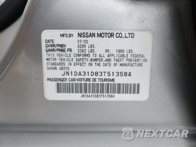 Zdjęcie 12 z 12 samochodu: 2003 NISSAN MAXIMA GLE VIN:JN1DA31D83T513584 - miniatura
