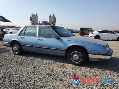 Czwarte zdjęcie samochodu z boku: 1987 BUICK LESABRE LIMITED VIN:1G4HR543XHH544962 - miniatura