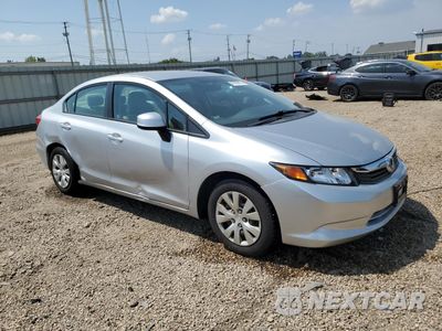 Czwarte zdjęcie samochodu z boku: 2012 HONDA CIVIC LX VIN:19XFB2F55CE363957 - miniatura