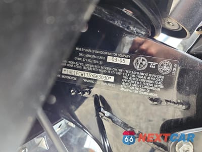 Zdjęcie 8 z 9 samochodu: 2005 HARLEY-DAVIDSON FLHTCUI VIN:1HD1FCW175Y663030 - miniatura