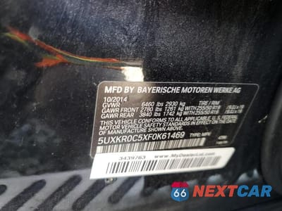 Zdjęcie 13 z 13 samochodu: 2015 BMW X5 XDRIVE35I XDRIVE35I VIN:5UXKR0C5XF0K61469 - miniatura