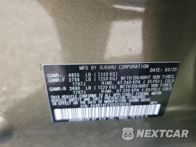 Zdjęcie 13 z 16 samochodu: 2025 SUBARU OUTBACK PREMIUM VIN:4S4BTAFC5S3238205 - miniatura