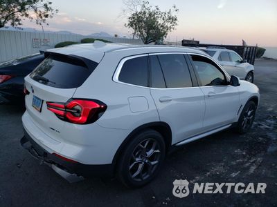 Trzecie zdjęcie samochodu z tyłu: 2022 BMW X3 SDRIVE30I VIN:5UX43DP09N9M62189 - miniatura
