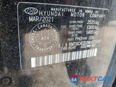 Zdjęcie 12 z 12 samochodu: 2021 GENESIS G80 BASE VIN:KMTGC4SD2MU073707 - miniatura