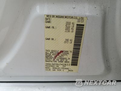 Zdjęcie 12 z 14 samochodu: 2014 NISSAN ALTIMA 2.5 VIN:1N4AL3AP2EN242622 - miniatura