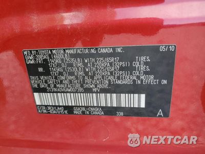 Zdjęcie 13 z 15 samochodu: 2010 TOYOTA RAV4 LIMITED VIN:2T3YK4DV6AW007395 - miniatura
