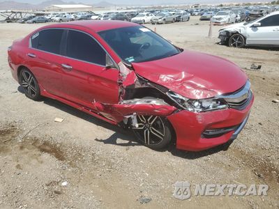 Czwarte zdjęcie samochodu z boku: 2017 HONDA ACCORD SPORT VIN:1HGCR2F65HA065430 - miniatura
