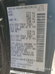 Zdjęcie 13 z 14 samochodu: 2024 NISSAN FRONTIER S VIN:1N6ED1CL8RN638404 - miniatura