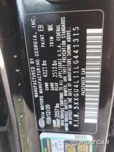 Zdjęcie 12 z 14 samochodu: 2020 KIA OPTIMA EX VIN:5XXGU4L11LG441315 - miniatura