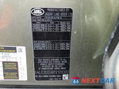 Zdjęcie 13 z 14 samochodu: 2023 LAND ROVER DEFENDER 110 X-DYNAMIC SE VIN:SALE2EEU6P2120322 - miniatura