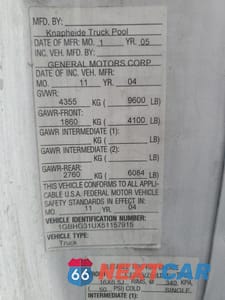 Zdjęcie 12 z 12 samochodu: 2005 CHEVROLET EXPRESS G3500 VIN:1GBHG31UX51157915 - miniatura