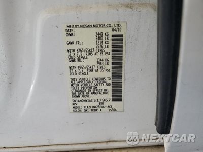Zdjęcie 13 z 15 samochodu: 2010 NISSAN XTERRA OFF ROAD VIN:5N1AN0NW1AC517967 - miniatura