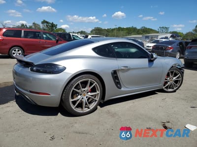 Trzecie zdjęcie samochodu z tyłu: 2018 PORSCHE CAYMAN VIN:WP0AA2A81JK261774 - miniatura