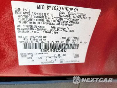 Zdjęcie 12 z 12 samochodu: 2015 FORD TAURUS SE VIN:1FAHP2E80FG206885 - miniatura