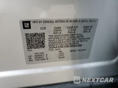 Zdjęcie 13 z 16 samochodu: 2019 CHEVROLET EQUINOX LS VIN:3GNAXSEV8KS554390 - miniatura