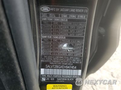 Zdjęcie 14 z 14 samochodu: 2014 LAND ROVER RANGE ROVER EVOQUE DYNAMIC PREMIUM VIN:SALVT2BGXEH947454 - miniatura
