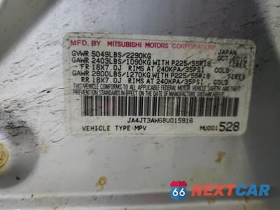 Zdjęcie 13 z 13 samochodu: 2011 MITSUBISHI OUTLANDER SE VIN:JA4JT3AW6BU015916 - miniatura