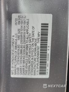 Zdjęcie 13 z 13 samochodu: 2022 HONDA ODYSSEY TOURING VIN:5FNRL6H82NB067607 - miniatura