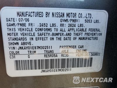 Zdjęcie 12 z 14 samochodu: 2007 INFINITI M35 BASE VIN:JNKAY01E97M302511 - miniatura