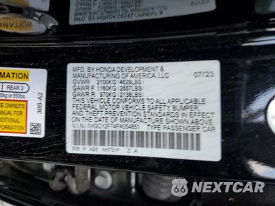 Zdjęcie 12 z 14 samochodu: 2023 HONDA ACCORD HYBRID SPORT-L VIN:1HGCY2F74PA054851 - miniatura