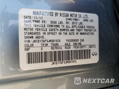 Zdjęcie 12 z 12 samochodu: 2018 INFINITI Q50 LUXE VIN:JN1EV7AP3JM361974 - miniatura
