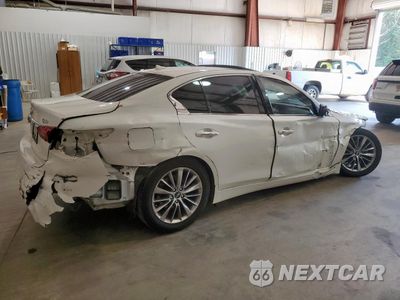 Trzecie zdjęcie samochodu z tyłu: 2018 INFINITI Q50 LUXE VIN:JN1EV7AR1JM436916 - miniatura