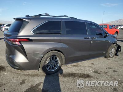 Trzecie zdjęcie samochodu z tyłu: 2021 TOYOTA SIENNA LE VIN:5TDKRKECXMS074476 - miniatura
