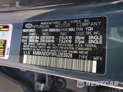 Zdjęcie 12 z 12 samochodu: 2024 HYUNDAI IONIQ 5 SEL VIN:KM8KNDDF9RU263928 - miniatura