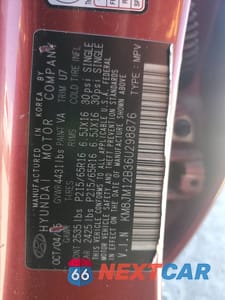 Zdjęcie 13 z 13 samochodu: 2006 HYUNDAI TUCSON GL VIN:KM8JM12B36U298876 - miniatura