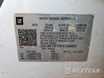 Zdjęcie 12 z 14 samochodu: 2019 CHEVROLET SILVERADO K3500 HIGH COUNTRY VIN:1GC4KYEY0KF156693 - miniatura