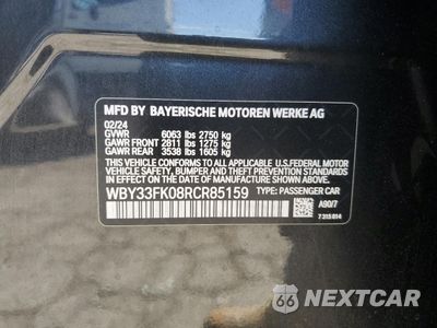 Zdjęcie 12 z 13 samochodu: 2024 BMW I5 EDRIVE 40 VIN:WBY33FK08RCR85159 - miniatura