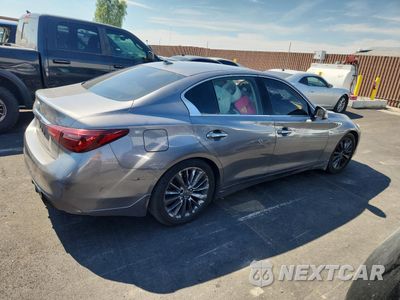 Trzecie zdjęcie samochodu z tyłu: 2019 INFINITI Q50 LUXE VIN:JN1EV7AP0KM512450 - miniatura