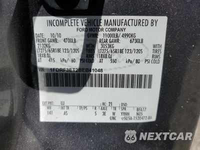 Zdjęcie 12 z 12 samochodu: 2011 FORD F350 SUPER DUTY VIN:1FDRF3ET2BEB41048 - miniatura