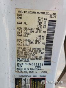 Zdjęcie 12 z 13 samochodu: 2023 NISSAN FRONTIER S VIN:1N6ED1CL7PN635121 - miniatura