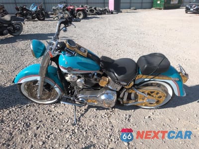 Trzecie zdjęcie samochodu z tyłu: 2002 HARLEY-DAVIDSON FLSTFI VIN:1HD1BXB192Y063145 - miniatura