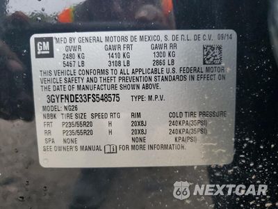 Zdjęcie 13 z 15 samochodu: 2015 CADILLAC SRX PREMIUM COLLECTION VIN:3GYFNDE33FS548575 - miniatura