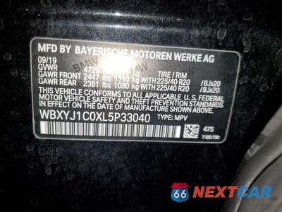 Zdjęcie 13 z 13 samochodu: 2020 BMW X2 XDRIVE28I VIN:WBXYJ1C0XL5P33040 - miniatura