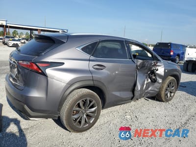 Trzecie zdjęcie samochodu z tyłu: 2017 LEXUS NX 200T BASE VIN:JTJBARBZ4H2137106 - miniatura