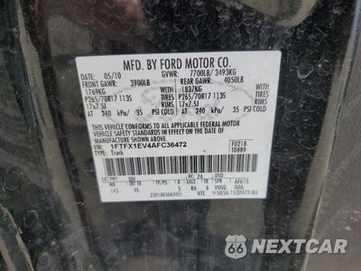 Zdjęcie 12 z 12 samochodu: 2010 FORD F150 SUPER CAB VIN:1FTFX1EV4AFC36472 - miniatura