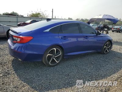 Trzecie zdjęcie samochodu z tyłu: 2021 HONDA ACCORD SPORT VIN:1HGCV1F37MA100524 - miniatura