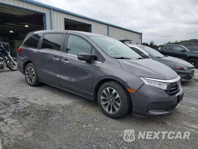 Czwarte zdjęcie samochodu z boku: 2021 HONDA ODYSSEY EXL VIN:5FNRL6H78MB026730 - miniatura