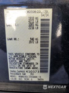 Zdjęcie 13 z 15 samochodu: 2014 NISSAN ALTIMA 2.5 VIN:1N4AL3APXEC410373 - miniatura