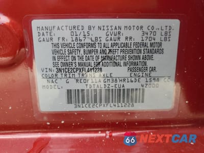 Zdjęcie 13 z 14 samochodu: 2015 NISSAN VERSA NOTE S VIN:3N1CE2CPXFL411228 - miniatura