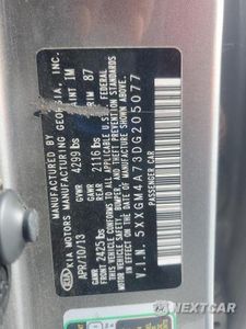 Zdjęcie 12 z 12 samochodu: 2013 KIA OPTIMA LX VIN:5XXGM4A73DG205077 - miniatura