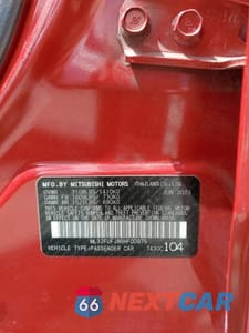 Zdjęcie 12 z 12 samochodu: 2024 MITSUBISHI MIRAGE G4 ES VIN:ML32FUFJ8RHF00975 - miniatura