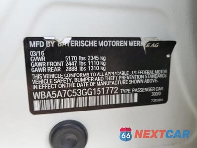 Zdjęcie 12 z 12 samochodu: 2016 BMW 528 XI VIN:WBA5A7C53GG151772 - miniatura