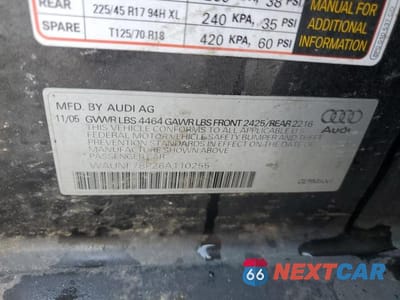 Zdjęcie 12 z 12 samochodu: 2006 AUDI A3 2.0 PREMIUM VIN:WAUNF78P26A110255 - miniatura