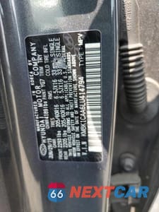 Zdjęcie 12 z 12 samochodu: 2020 HYUNDAI KONA SE VIN:KM8K1CAA6LU414794 - miniatura