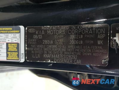 Zdjęcie 12 z 12 samochodu: 2014 KIA FORTE EX VIN:KNAFX4A87E5128292 - miniatura