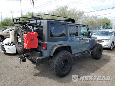 Trzecie zdjęcie samochodu z tyłu: 2015 JEEP WRANGLER UNLIMITED SPORT VIN:1C4BJWDG1FL703405 - miniatura